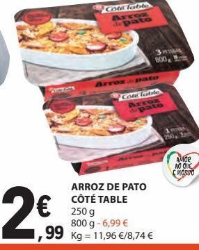 E.Leclerc Arroz de pato côté table 800g promoção