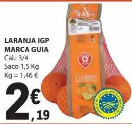 E.Leclerc Laranja igp marca guia 1.5kg promoção