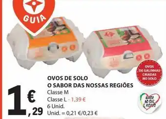 Ovo de solo o sabor das nossas regiões 6unid.