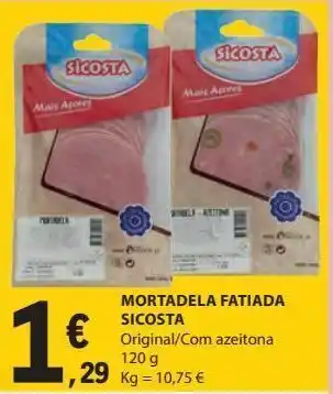 E.Leclerc Mortadela fatiada sicosta 120g promoção