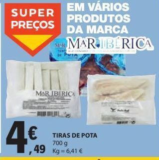 E.Leclerc Tiras de pota 700g promoção