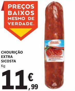 E.Leclerc Chourição extra sicosta kg promoção