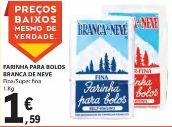 E.Leclerc Farinha de para bolos branca de neve kg promoção