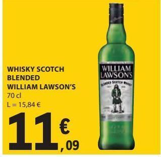 Whisky scotch blended william lawson's 70cl