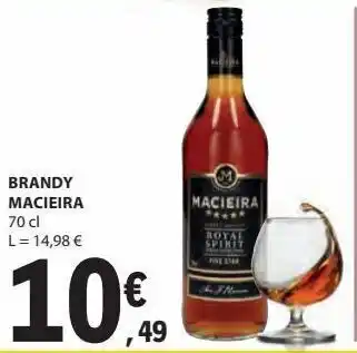 E.Leclerc Brandy macieira 70cl promoção