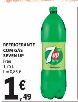 E.Leclerc Refrigerante com gàs seven up 1.75l promoção