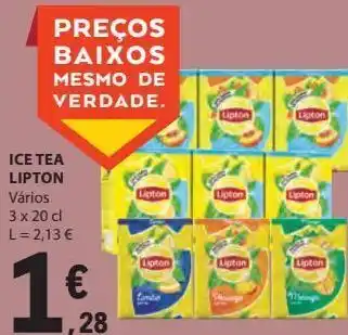 E.Leclerc Ice tea lipton 3x20cl promoção