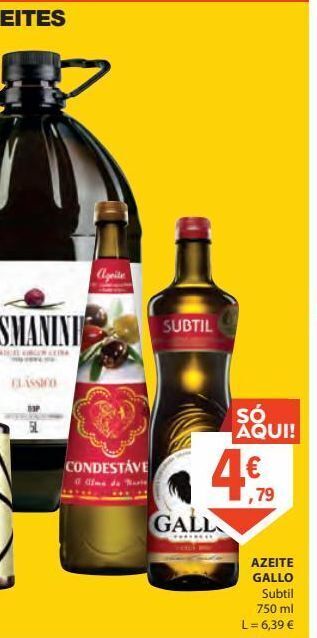E.Leclerc Azeite gallo 750ml promoção