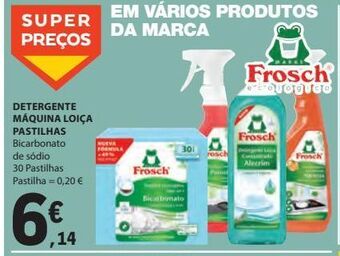 E.Leclerc Detergente máquina loiça pastilhas 30 pastilhas promoção