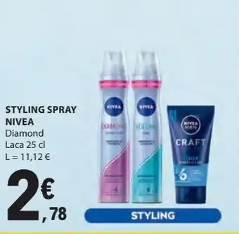 Styling spray nivea 25cl