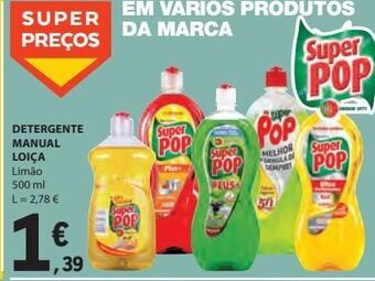 E.Leclerc Detergente manual loiça 500ml promoção