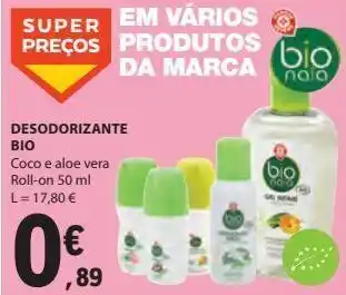 E.Leclerc Desodorizante bio 50ml promoção