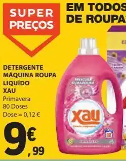 E.Leclerc Detergente máquina roupa liquído xau 80 doses promoção