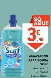 E.Leclerc Amaciador para roupa surf 90 doses promoção