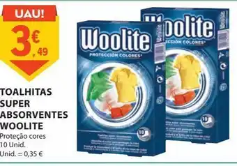 E.Leclerc Toalhitas super absorventes woolite 10unid. promoção