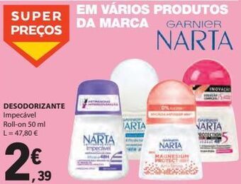 E.Leclerc Desodorizante 50ml promoção