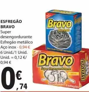 E.Leclerc Esfregão bravo 6unid. promoção