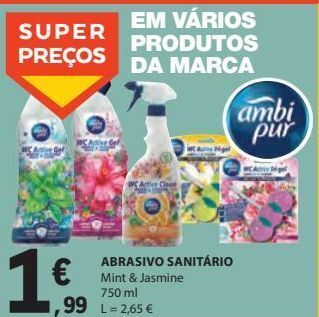 E.Leclerc Abrasivo sanitário 750ml promoção