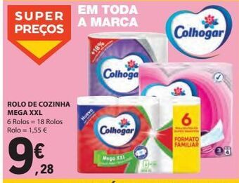 Rolo de cozinha mega xxl 6 rolos