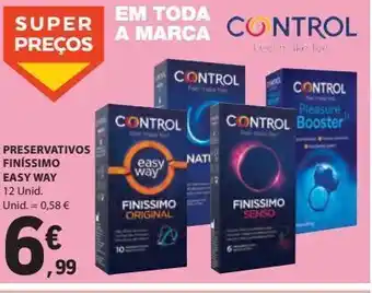 E.Leclerc Preservativos finìssimo easy way 12unid. promoção