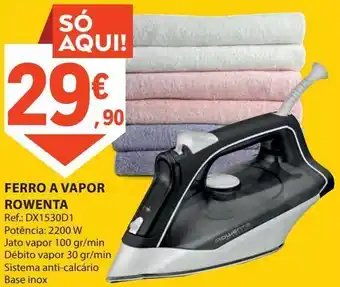 E.Leclerc Ferro a vapor rowenta promoção