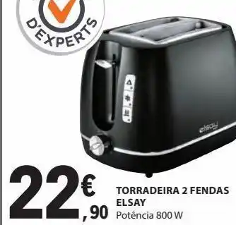E.Leclerc Torradeira 2 fendas elsay promoção