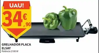 E.Leclerc Grelhador placa elsay promoção