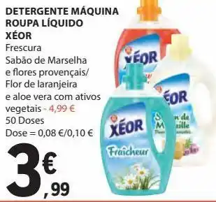 E.Leclerc Detergente màquina roupa lìquido xèor 50 doses promoção