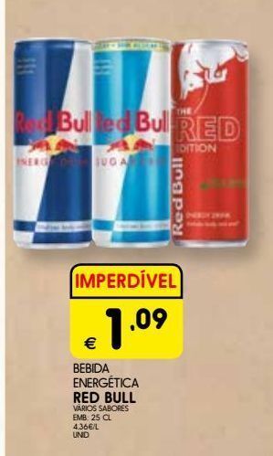 Meu Super Bebida energética red bull promoção