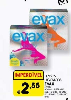 Meu Super Absorvente evax promoção