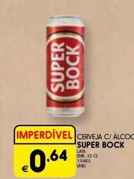 Meu Super Lata de cerveja super bock promoção