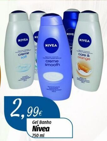 Miranda Supermercados Gel de banho nivea promoção
