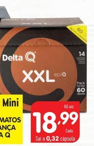 Minipreço Cápsulas de café delta q promoção