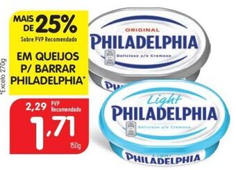 Queijos philadelphia