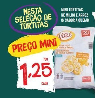 Minipreço Tortinhas de milho vital promoção