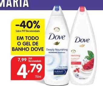 Minipreço Gel de banho dove promoção