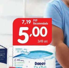 Minipreço Toalhas umedecidas dodot promoção