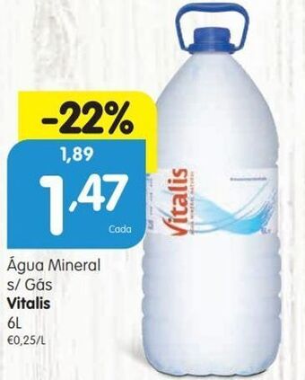 Minipreço Água vitalis promoção