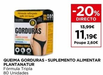El Corte Inglés Suplementos nutricionais planta natur promoção