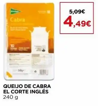 Queijo de cabra el corte inglés