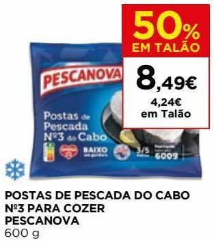 El Corte Inglés Peixe congelado pescanova promoção