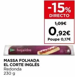 Massa folhada el corte inglés