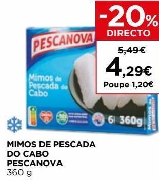 El Corte Inglés Peixe congelado pescanova promoção