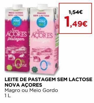 El Corte Inglés Leite sem lactose nova açores promoção