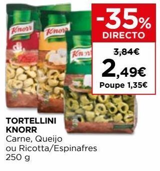 El Corte Inglés Tortellini knorr promoção