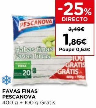 El Corte Inglés Favas baby pescanova promoção