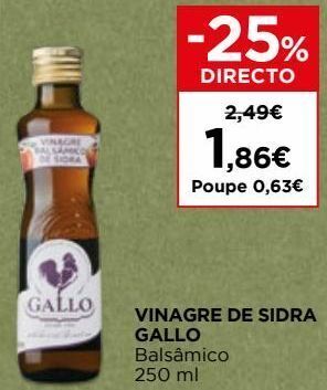 El Corte Inglés Vinagre gallo promoção