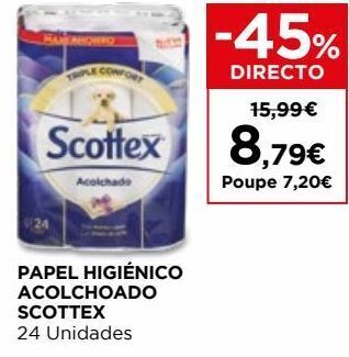 El Corte Inglés Papel higiênico scottex promoção