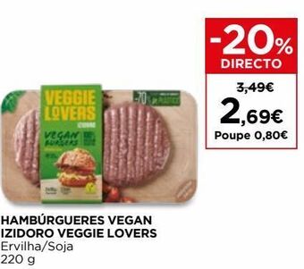 El Corte Inglés Hamburguer vegetal izidoro promoção