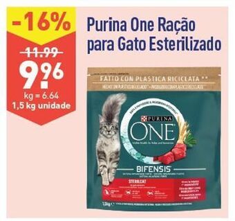 ALDI Ração para gatos purinaone promoção